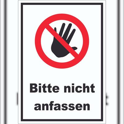HB-Druck Bitte nicht anfassen Aufkleber A2 (420x594mm)
