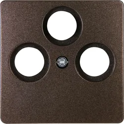 Kopp 335026184 PARIS - Antennen-Abdeckung TV/RF/SAT, Farbe: palisander