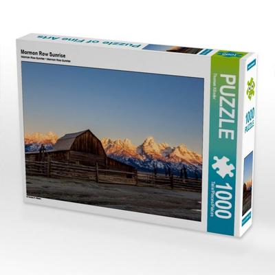 CALVENDO Puzzle Mormon Row Sunrise | 1000 Teile Lege-Größe 64 × 48 cm Foto-Puzzle für glückliche Stunden