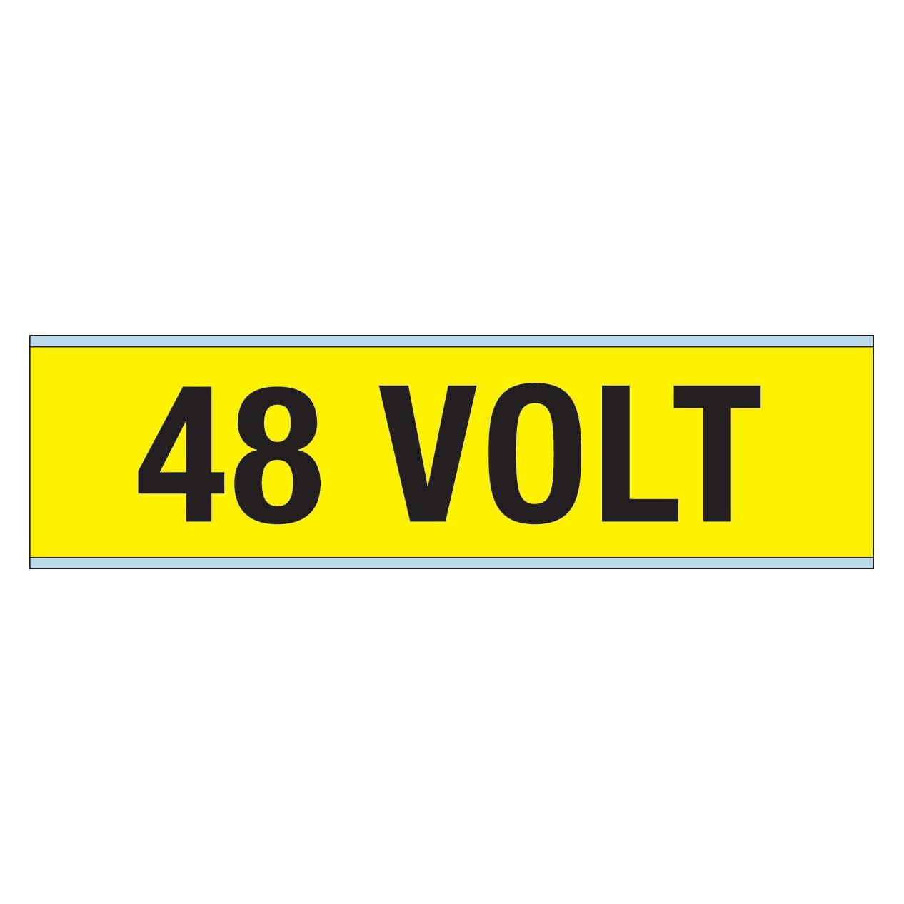 Brady Kennzeichnungen für Leitungen und Stromspannung, 48 Volt (VOLTAGE MARKERS CV 48 VOLT A)