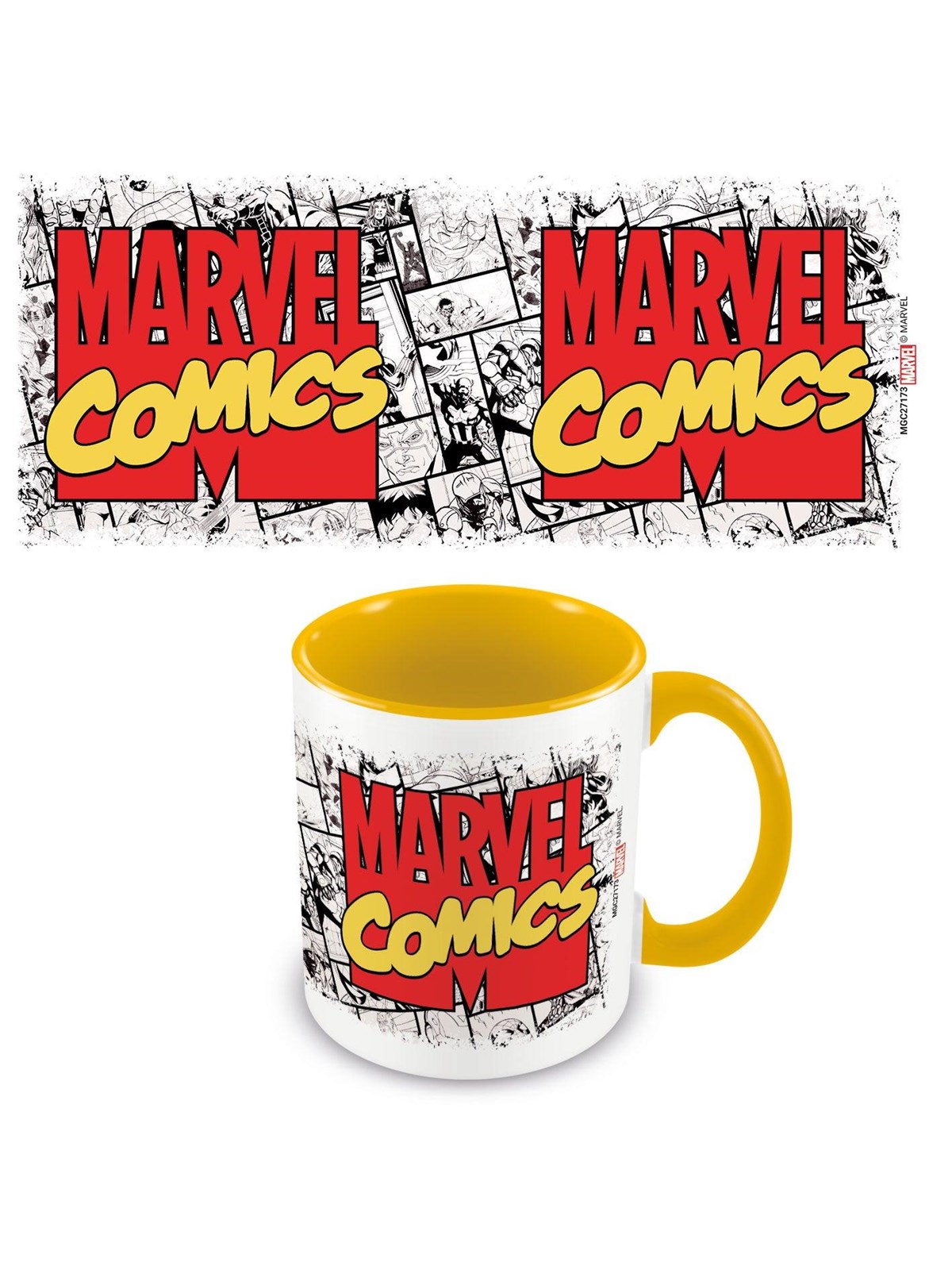 Pyramid - Marvel Comics (Logo) Yellow - Becher