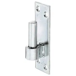 Kloben a.Platte,Süddeutsche Form,disp.Dorn Ø13mm,Abstand 10mm,Platte HxB110x36mm - gelb