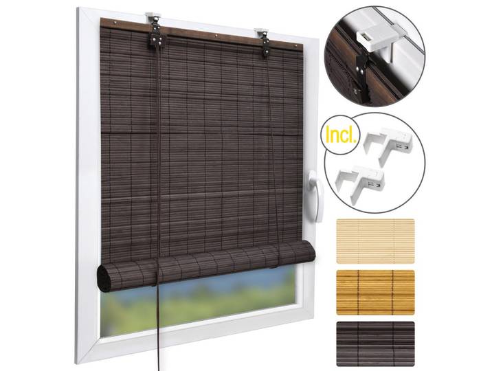 BAMBUSROLLO SolDecor B86 80x160cm Braun