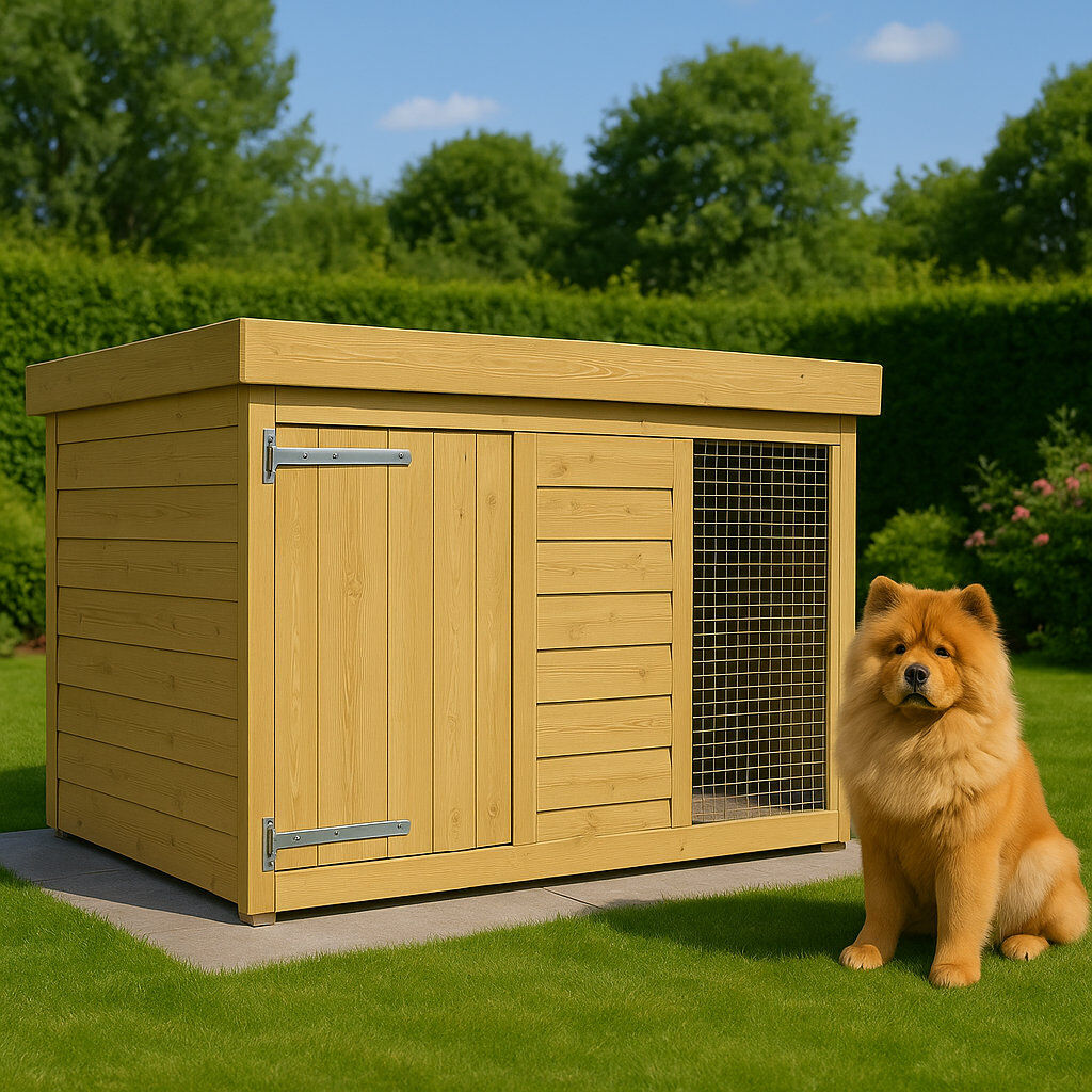 Archie & Oscar Dog Kennel and Run Green 127cm H x 127cm W x 127cm D
