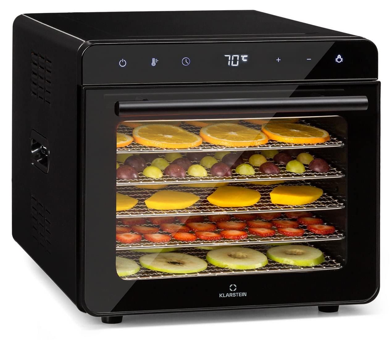 Dörrautomat 700W mit 6 Metallrosten, 24h Timer, Touchdisplay