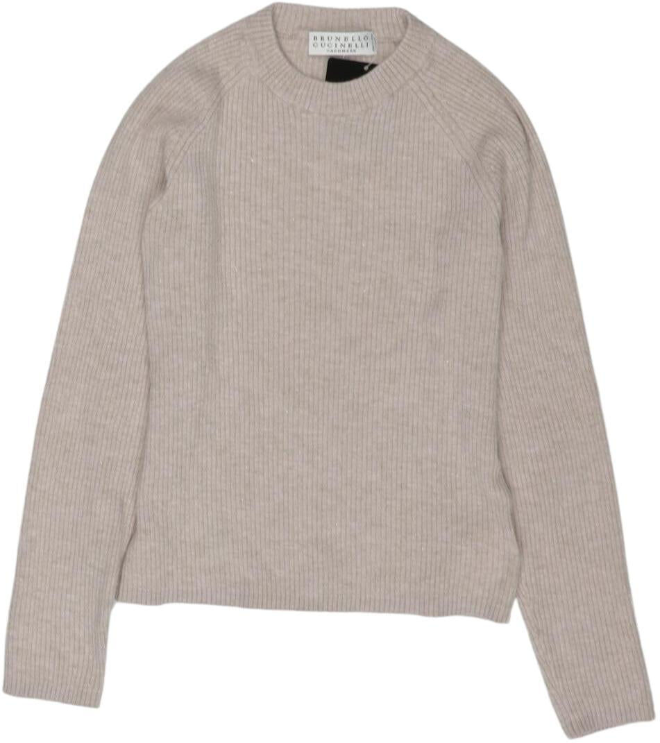 Brunello Cucinelli Mädchen Pullover, Beige, Gr. EU 116, Kaschmir / Viskose / Synthetik - Second Hand