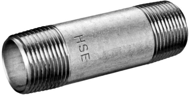Schmidt, Hermann Hermann Schmidt Temperguss 530/23 Rohrdoppelnippel 43025100 DN 25, 1" x 100, verzinkt