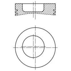Kolben MAHLE 043 60 00