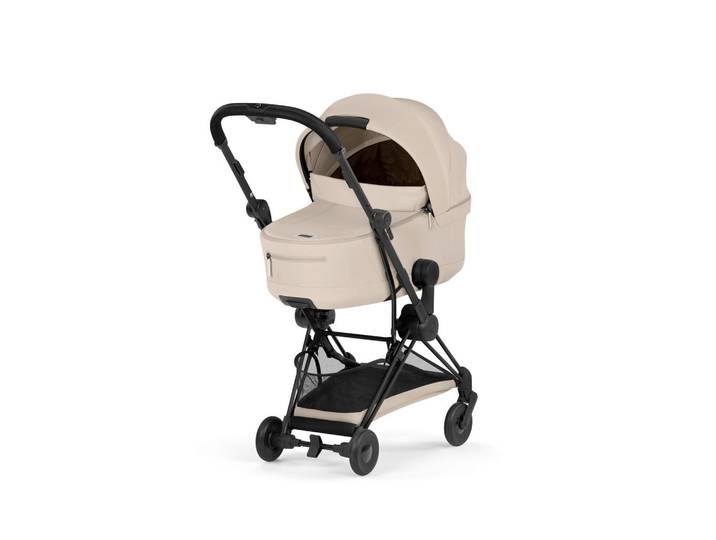 cybex Platinum Buggy Coÿa Comfort Matt, Beige, 3-teilig, 79x44 cm, CE, Feststellbremse, 5-Punkte-Gurt, mit Tragegriff, Einhand-Faltmechanismus, zusammenfaltbar mit Babywanne auf dem Gestell,zusammenklappbar, Bezug abnehmbar und waschbar, Matratze mit Memory-Schaum, Baby on Tour, Kinderwagen, Buggys