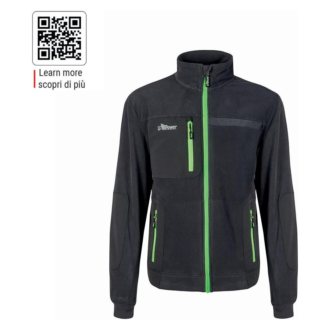 U-Power WORKWEAR Venus asphaltgrau / grün L (L) (FU225RL)