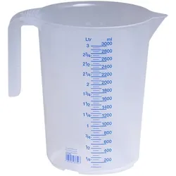hünersdorff Messbecher transparent, 3 Liter