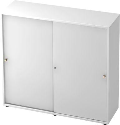 Schiebetürenschrank TOPAS LINE, 3 OH, weiß/weiß