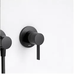Keuco IXMO Black Selection Brausearmatur 59551379501 Unterputz, rund, schwarz matt