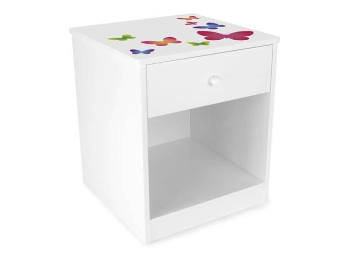 Table de chevet avec tiroir 246022M papillons
