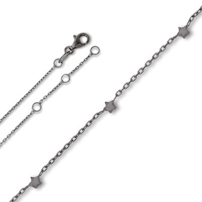 Fußkette ONE ELEMENT "Fußkettchen Rundankerkette aus 925 Silber 25 cm", silber, Fußketten, Damen, Silber 925 (Sterlingsilber), Klassisch & stilvoll – ein Begleiter für viele Anlässe