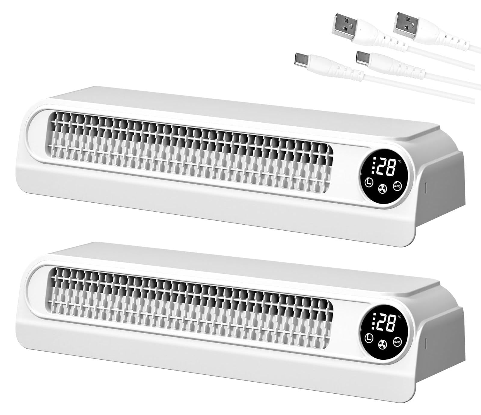 Selius Radiatorventilator voor auto, handmatig, 2 stuks