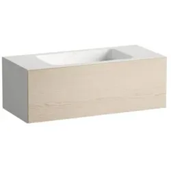 Laufen FOLIO Waschplatz H580FO45241121 1004x450x350 mm, ohne Armaturenbank, ohne Hahnloch, ohne Überlauf, Eiche gebürstet