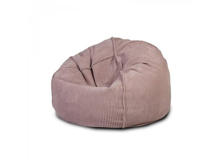 Pouf Poire Fauteuil Velours côtelé Sacoche Marron brillant