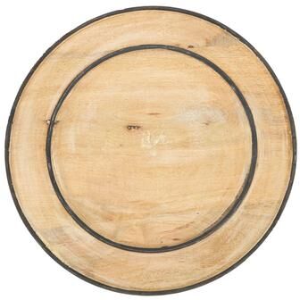 Saro Lifestyle Charger Plates With Wooden Design (Set of 4)