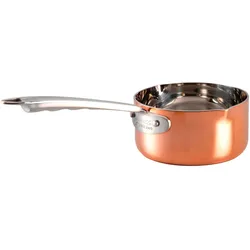 Pentole Agnelli, Hohe Kupferkasserolle 4Lagen Induktion, 1 Griff, 12 cm, COTE105CIT12