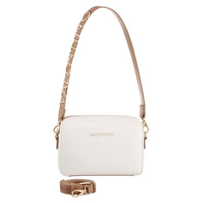 Mini Bag VALENTINO BAGS "ALEXIA", Damen, Gr. B/H/T: 23cm x 16cm x 6cm, weiß, Lederimitat, Taschen, Damen Handtasche, Schultertasche, Umhängetasche mit Logo-Emblem
