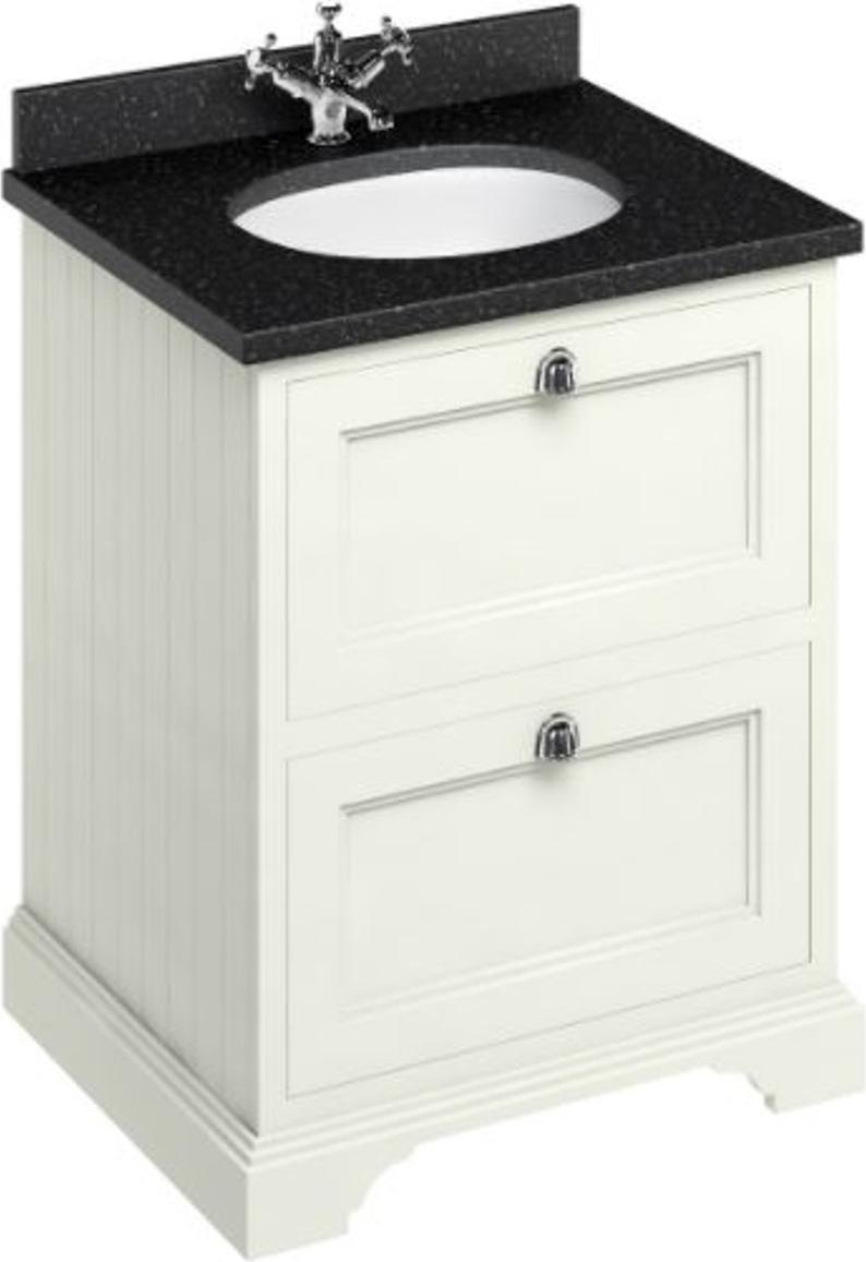 Casa Padrino Waschschrank / Waschtisch mit Granitplatte und 2 Schubladen - Limited Edition