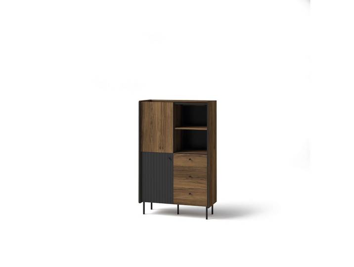 BÜCHERREGAL KREON 88,2/140,1/40 cm Wohnzimmerregal Hochschrank Regal Braun