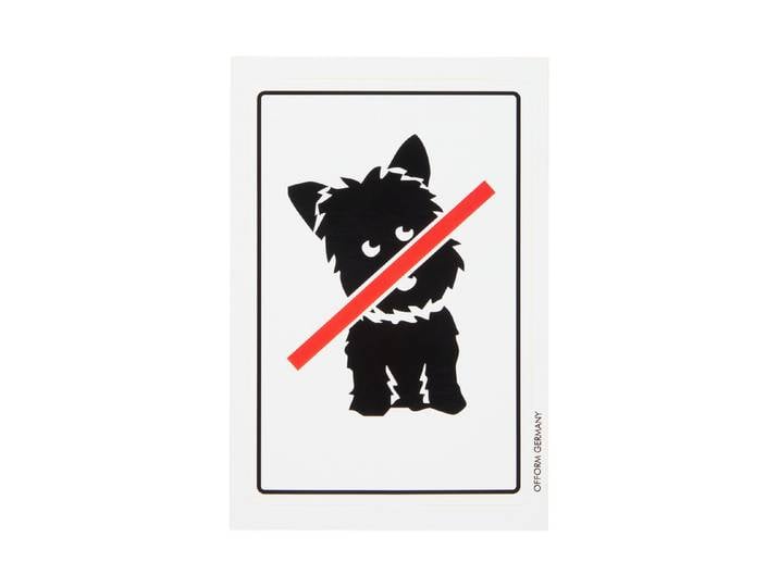 Hundeverbot Symbol 15 × 10 cm