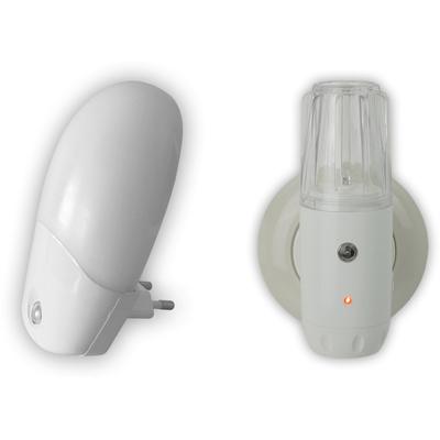 NIERMANN LED Nachtlicht "Stecker- Nachtlicht Oval mit Dämmerungssensor Set aus 2 Stück", weiß, 1, 1 Stk., Leuchten, Kinderzimmer, Kinderlampe, LED Nachtlicht