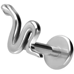 Titan Labret mit Innengewinde SCHLANGE
