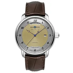 Zeppelin 8562-5 Herrenarmbanduhr Automatik Friedrichshafen Braun