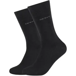 2er Pack camano Soft Bamboo Crew Socken 9999 - black 36-40