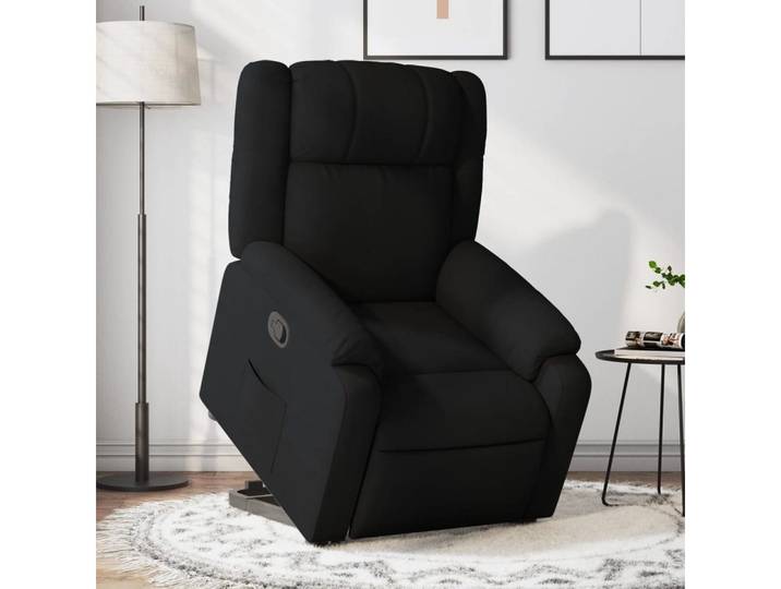 vidaXL Relaxsessel, Relaxsessel mit Aufstehhilfe Schwarz Stoff