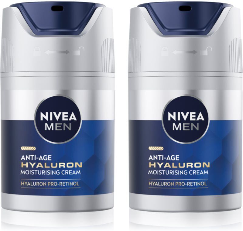 NIVEA MEN Hyaluron Pro-Retinol Anti-Falten Creme vorteilhafte Packung für Herren