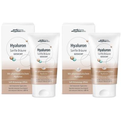 Hyaluron Sanfte Bräune Gesichtspflege Creme 2x 2x50 ml