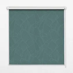 INNENROLLO - Fensterrollo - Rollo - 100x100 cm - Grüne Palmenblätter
