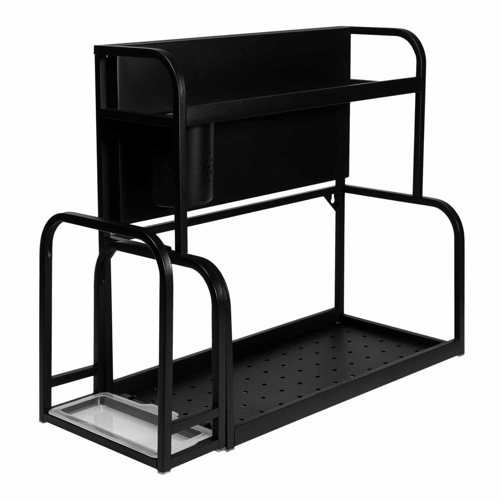 QUVIO Keukenrek deluxe van staal - B: 48 cm, D: 22 cm, H: 41,5 cm