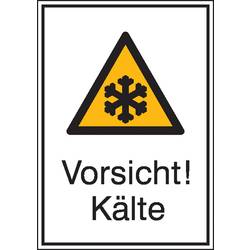SAFETYMARKING Warn-Kombischild Vorsicht! Kälte Folie selbstklebend (B x H) 131 mm x 185 mm ISO 7010 1 St. 21.0447
