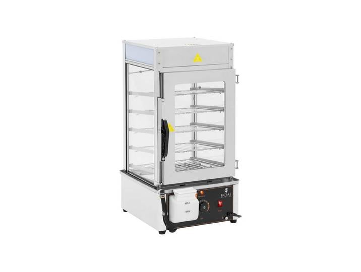 Royal Catering Dampfgarer Dumpling Steamer Garer Knödeldämpfer Dampfnudeln Klößen Mais Gastro, 1250 W