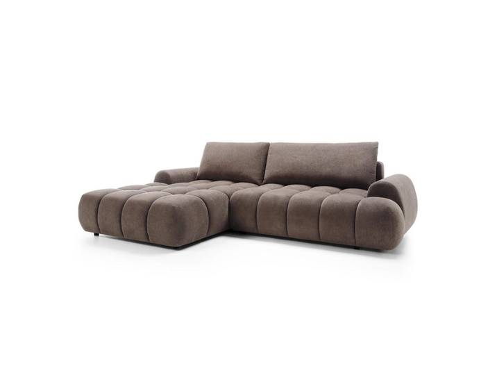 Furnlux Ecksofa Rimini Braun 280x177x86 cm, 280x177 cm, Wohnzimmer, Sofas & Couches, Wohnlandschaften, Ecksofas