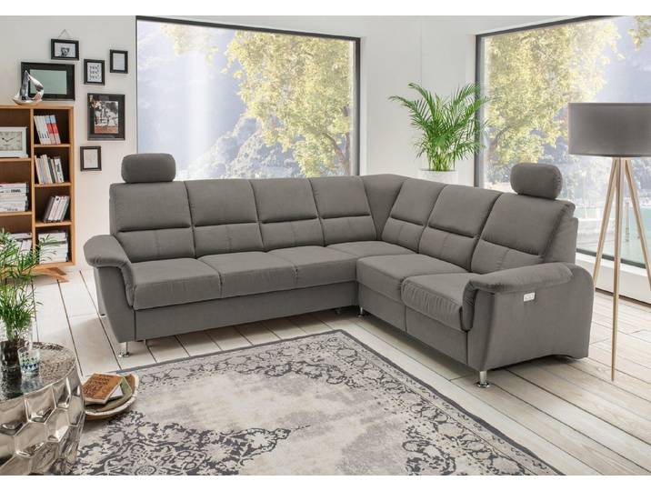 freiraum Polstergarnitur Ludwigshafen, Motor-Relaxfunktion, Schlaffunktion, anthrazit - 268x113x222cm (BxHxT)