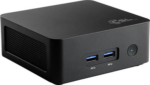 CSL Computer Mini PC Narrow Box Black Intel N N100 3400GHz 8GB RAM 500GB SSD Intel Intel UHD Graphics 92938