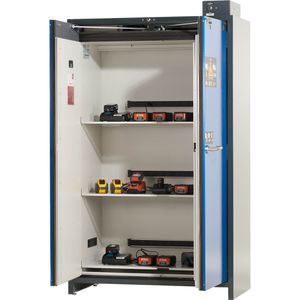 asecos Akku-Ladeschrank ION PRO 90, 24 Steckdosen, Feuerwiderstand Typ 90, (B/H/T) 119,3 x 223 x 62cm