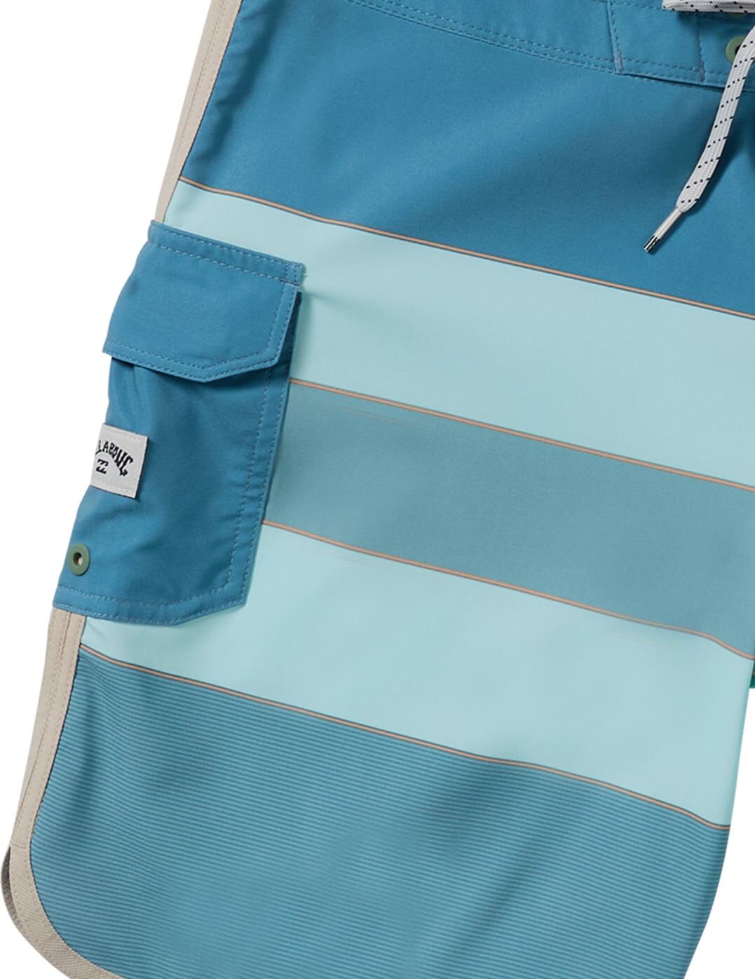 Boardshorts BILLABONG "73 Pro 17", Herren, Gr. 32(M), Normalgrössen, blau (dusty blau), Obermaterial:90% Polyester, 10% Elasthan., Hosen Boardshorts dusty blau 32(M), Normalgrössen