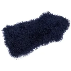 Tibetlammfell Albrecht dunkelblau, Designer Thomas Albrecht, 100x3x50 cm