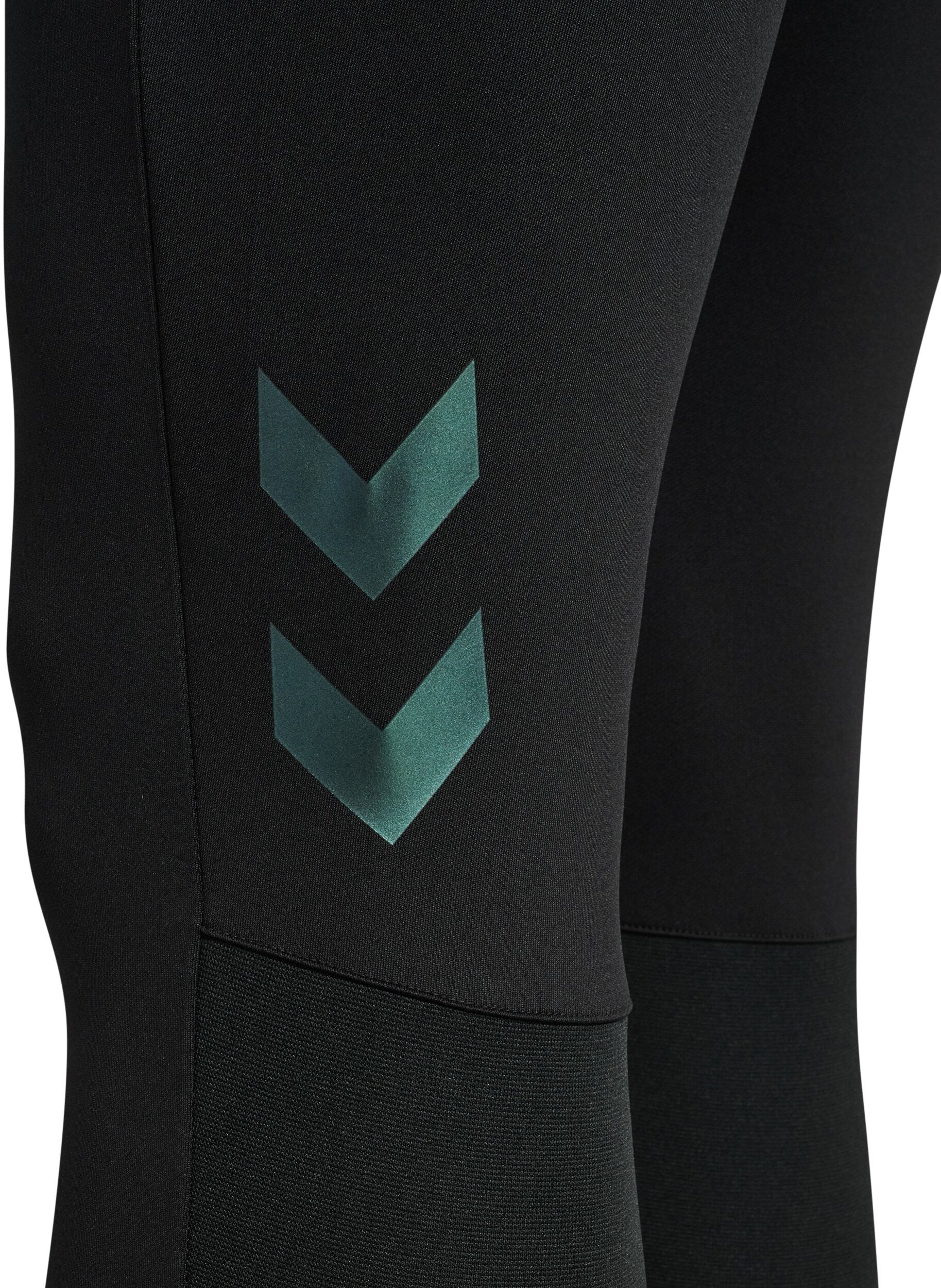 Trainingshose HUMMEL "HMLBLAZE26 PRO TRAINING PANTS", Herren, Gr. L, N-Gr, schwarz, Obermaterial: 90% Polyester, 10% Elasthan, Hosen Trainingshose, aus Polyester und Elasthan, sportliche Passform, flexible Passform schwarz L, N-Gr
