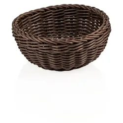 12x Tischkorb Korb braun Gastro rund ø 20 cm, Polypropylen