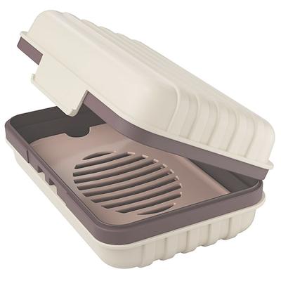 Seifenablage, 1er-Pack, für Dusche, Reise, Fitnessstudio, Camping, Wandern, tragbare Toilettenartikel, auslaufsicher