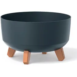 Prosperplast - Pflanztopf Kollektion GRACIA Anthrazit 29 cm x 29 cm x 22 cm, Fassungsvermögen 9,8L