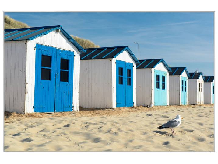 Bild mit Rahmen Strandhäuser 3 image LAND